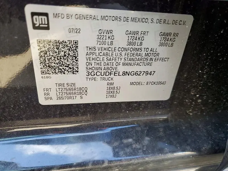 2022 CHEVROLET SILVERADO K1500 LT TRAIL BOSS  