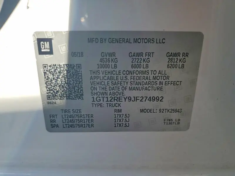 2018 GMC SIERRA K2500 HEAVY DUTY  