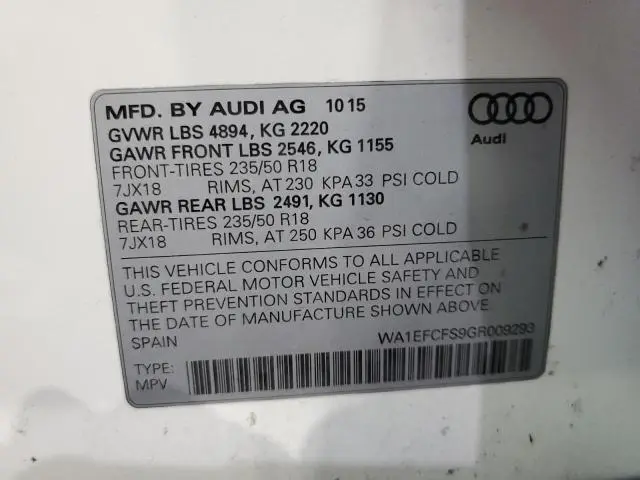 2016 AUDI Q3 PREMIUM PLUS  