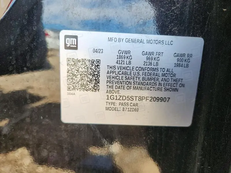2023 CHEVROLET MALIBU LT  