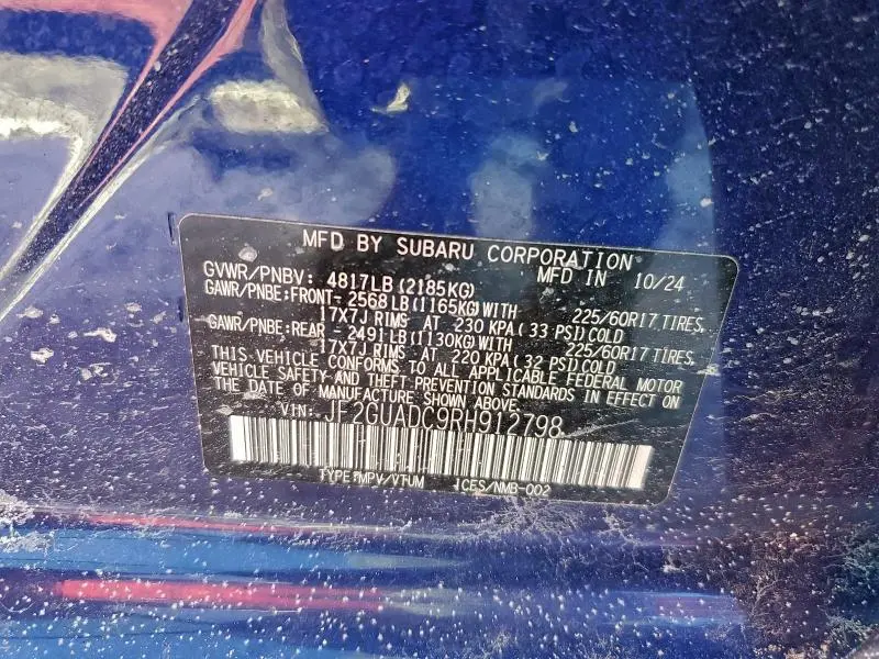 2024 SUBARU CROSSTREK PREMIUM  