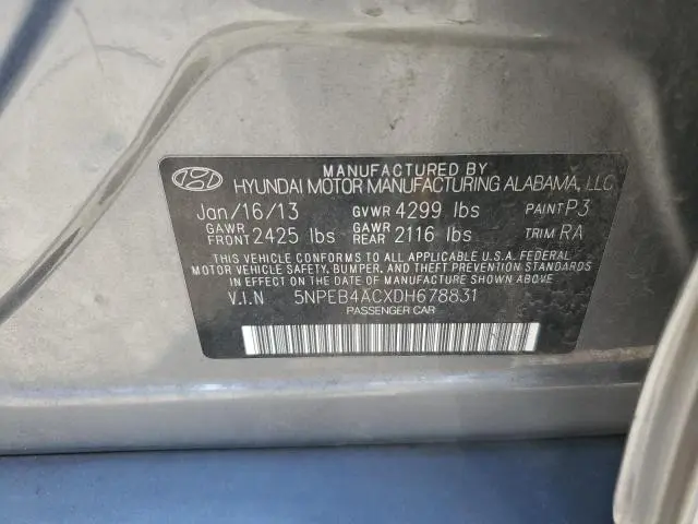 2013 HYUNDAI SONATA GLS  
