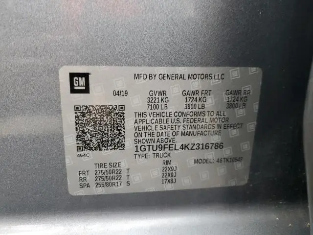 2019 GMC SIERRA K1500 DENALI  