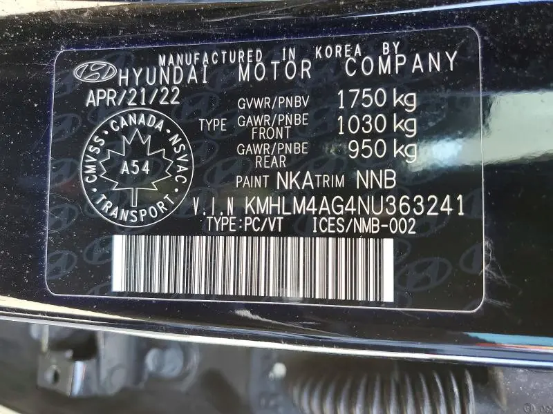 2022 HYUNDAI ELANTRA SEL  