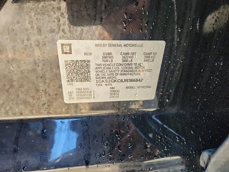 2018 GMC YUKON XL K1500 SLT  