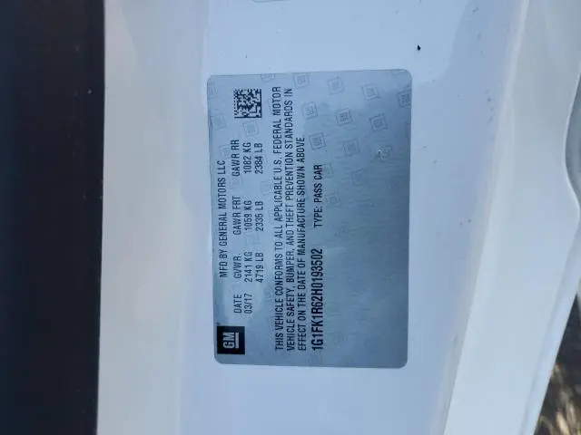 2017 CHEVROLET CAMARO ZL1  