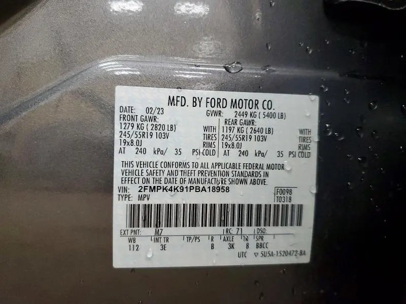 2023 FORD EDGE TITANIUM  