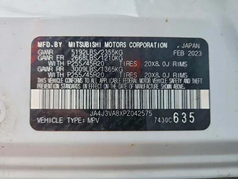 2023 MITSUBISHI OUTLANDER SEL  