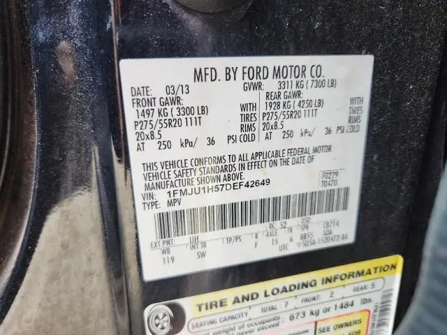 2013 FORD EXPEDITION XLT  