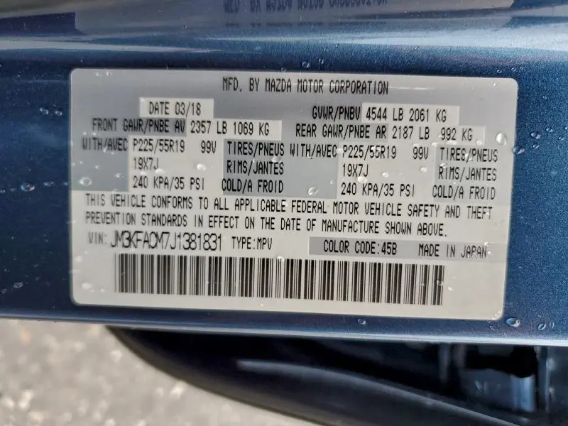 2018 MAZDA CX-5 TOURING  