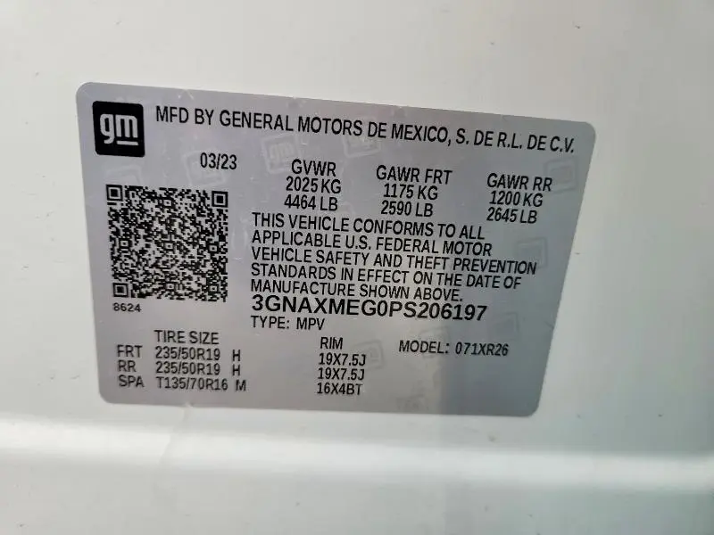 2023 CHEVROLET EQUINOX RS  