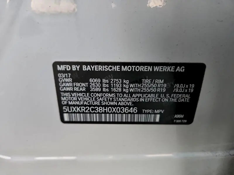 2017 BMW X5 SDRIVE35I  