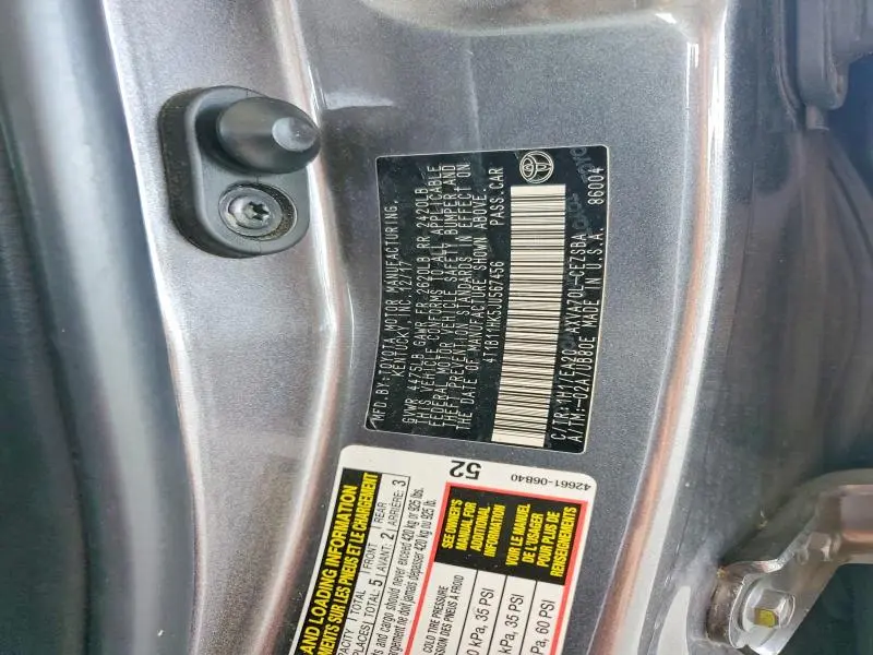 2018 TOYOTA CAMRY SE  