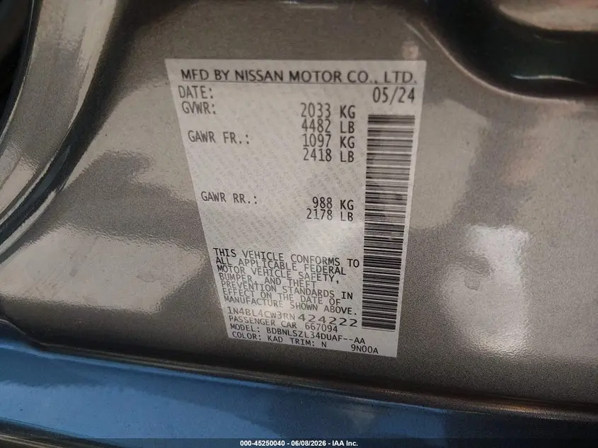 2024 NISSAN ALTIMA SR INTELLIGENT AWD