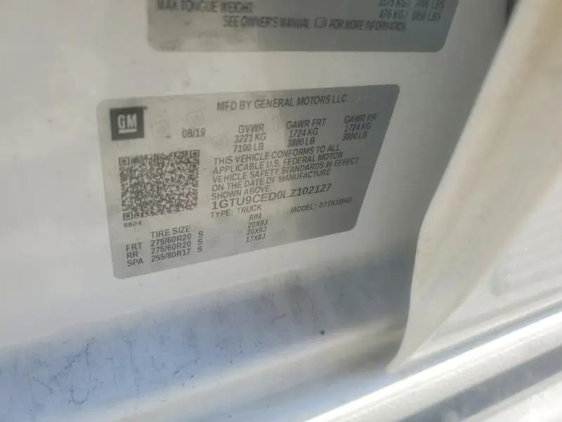 2020 GMC SIERRA K1500 ELEVATION  