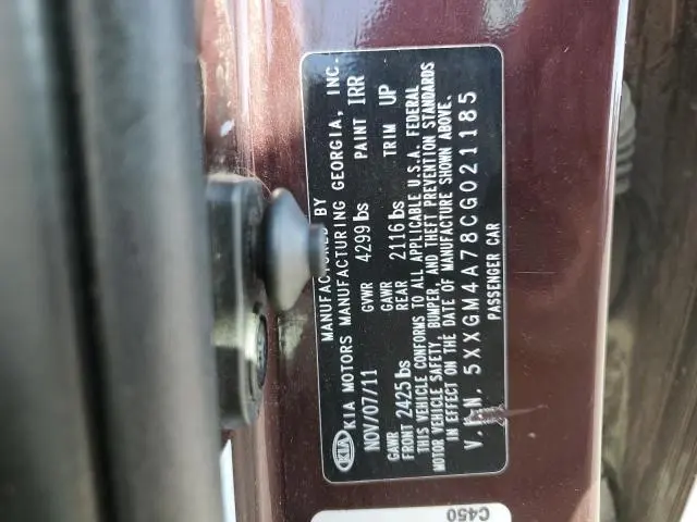 2012 KIA OPTIMA LX  