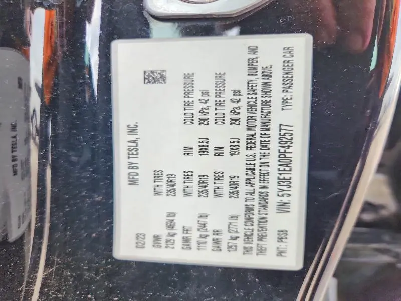 2023 TESLA MODEL 3   
