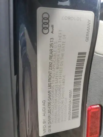 2018 AUDI A4 PREMIUM  