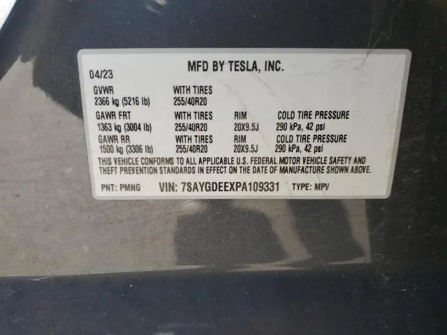 2023 TESLA MODEL Y