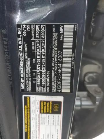 2014 MERCEDES-BENZ GL 450 4MATIC  