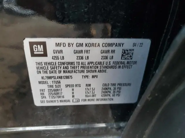 2022 CHEVROLET TRAILBLAZER LT  