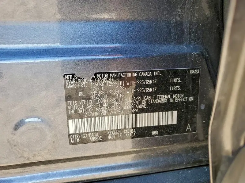 2023 TOYOTA RAV4 XLE  