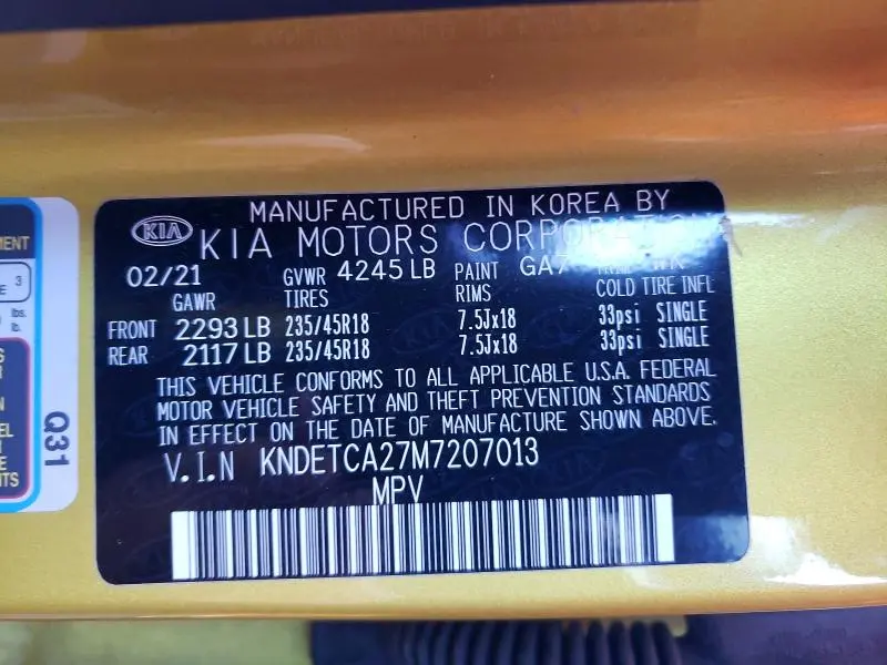 2021 KIA SELTOS SX  