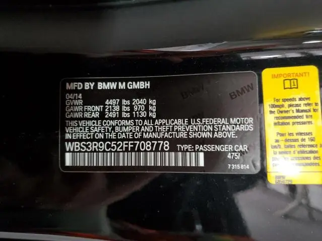 2015 BMW M4 