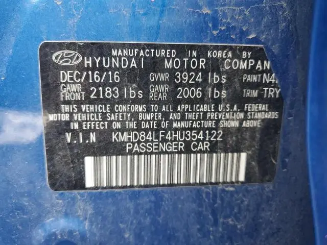 2017 HYUNDAI ELANTRA SE  