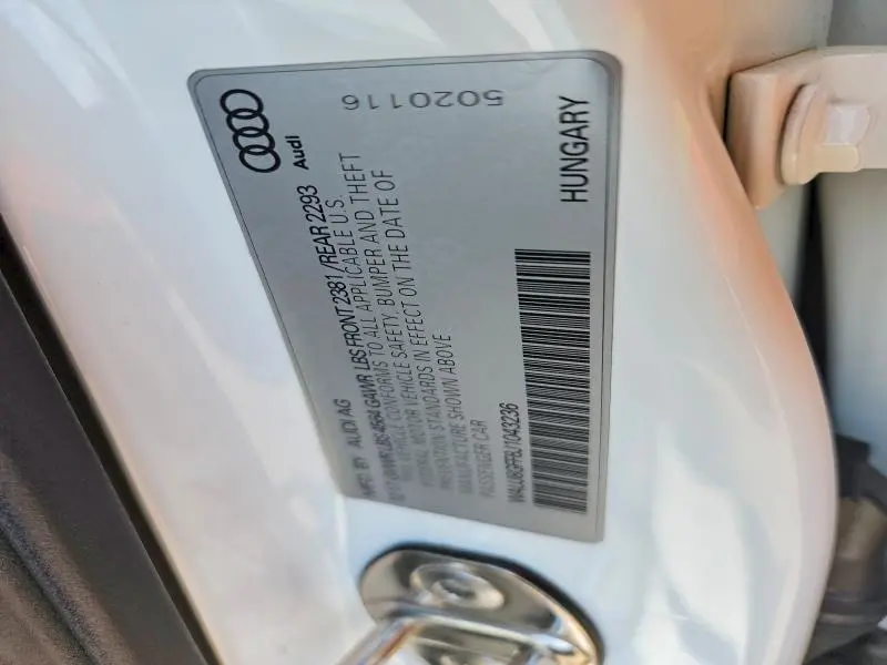 2018 AUDI A3 PREMIUM PLUS  