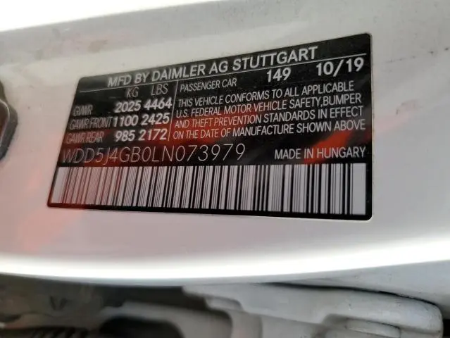 2020 MERCEDES-BENZ CLA 250  