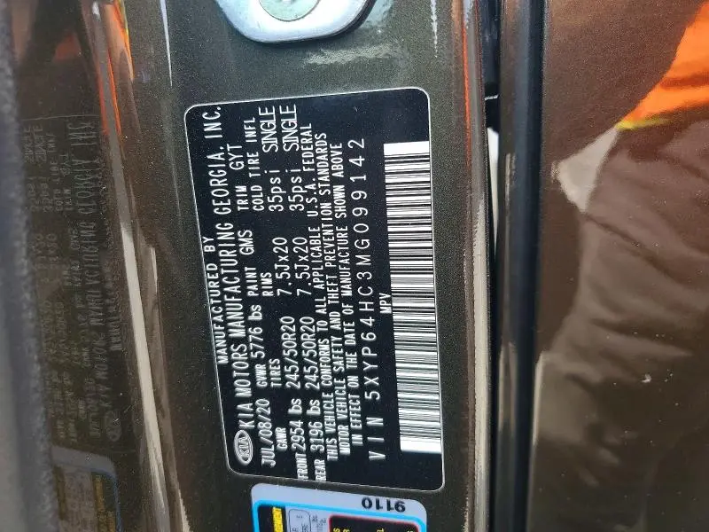 2021 KIA TELLURIDE S  