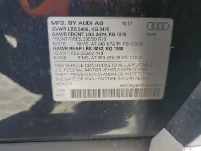 2018 AUDI Q5 PREMIUM  