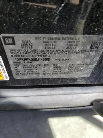 2013 GMC ACADIA SLE  
