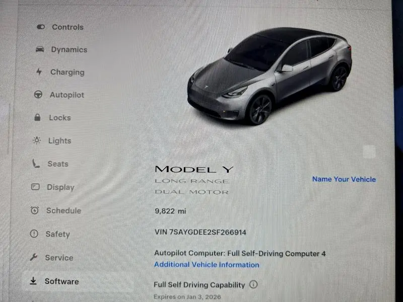 2025 TESLA MODEL Y   