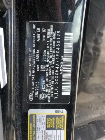 2015 KIA OPTIMA LX  