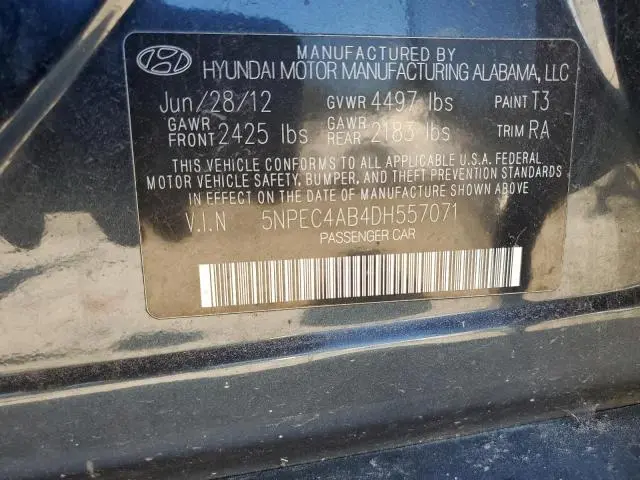 2013 HYUNDAI SONATA SE