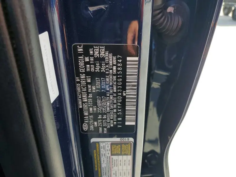 2016 KIA SORENTO LX  