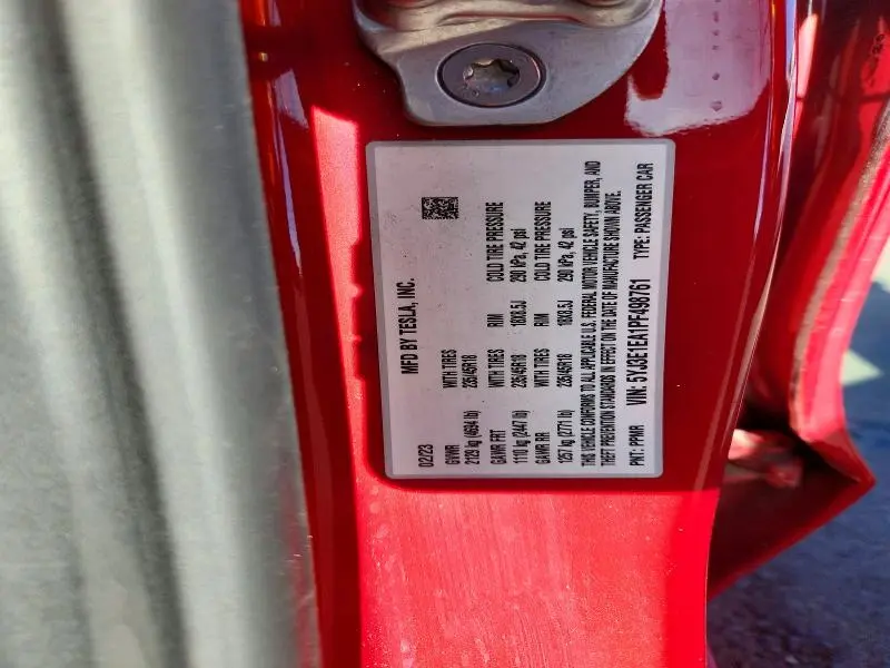 2023 TESLA MODEL 3   