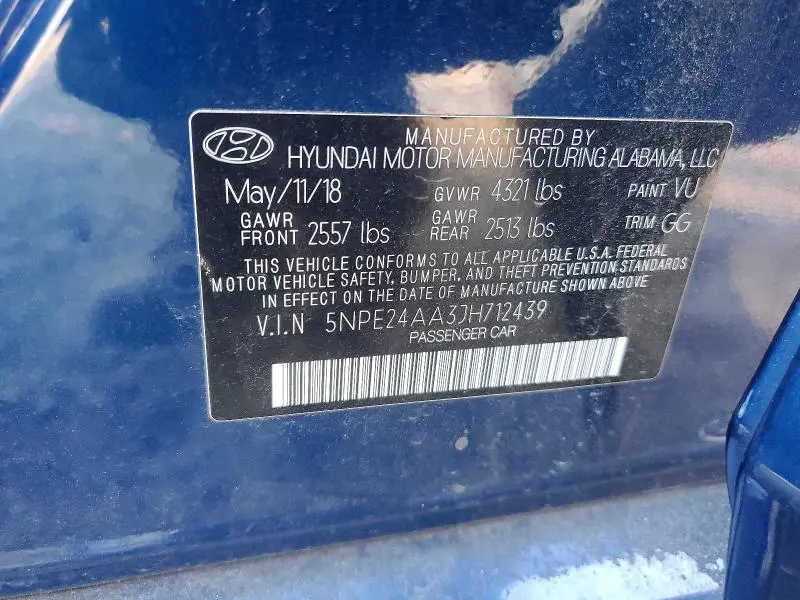 2018 HYUNDAI SONATA ECO  
