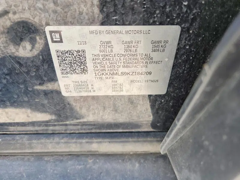 2019 GMC ACADIA SLT-1  