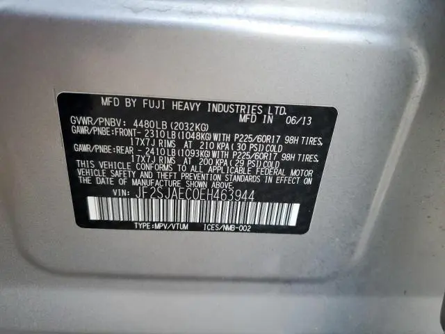 2014 SUBARU FORESTER 2.5I PREMIUM  