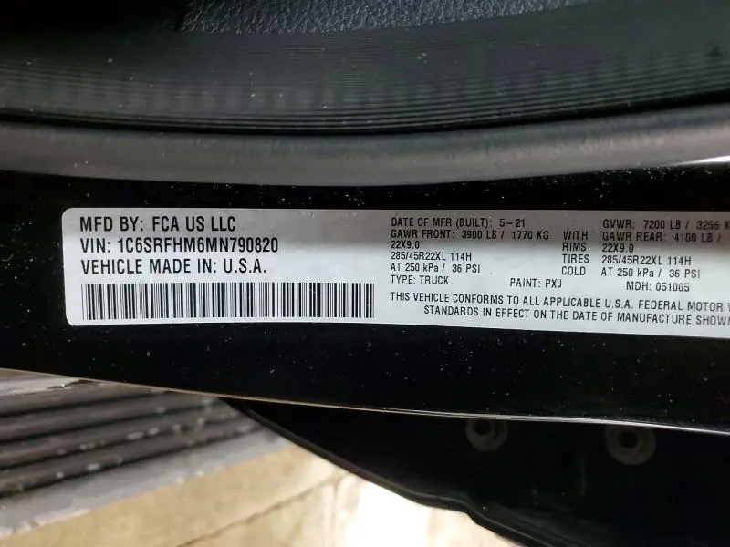 2021 RAM 1500 LIMITED  