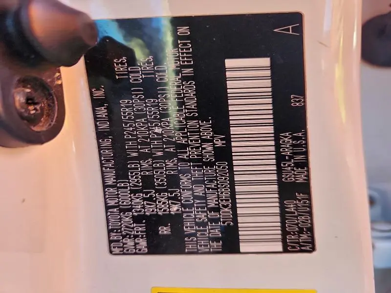 2011 TOYOTA HIGHLANDER LIMITED  