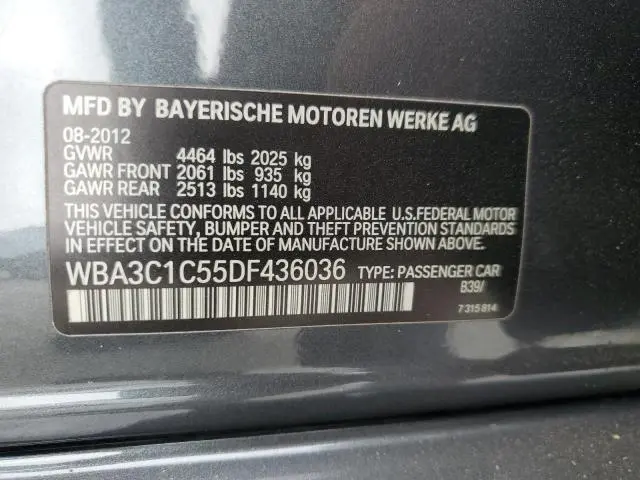 2013 BMW 328 I SULEV  