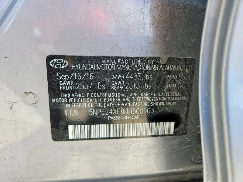 2017 HYUNDAI SONATA SE  