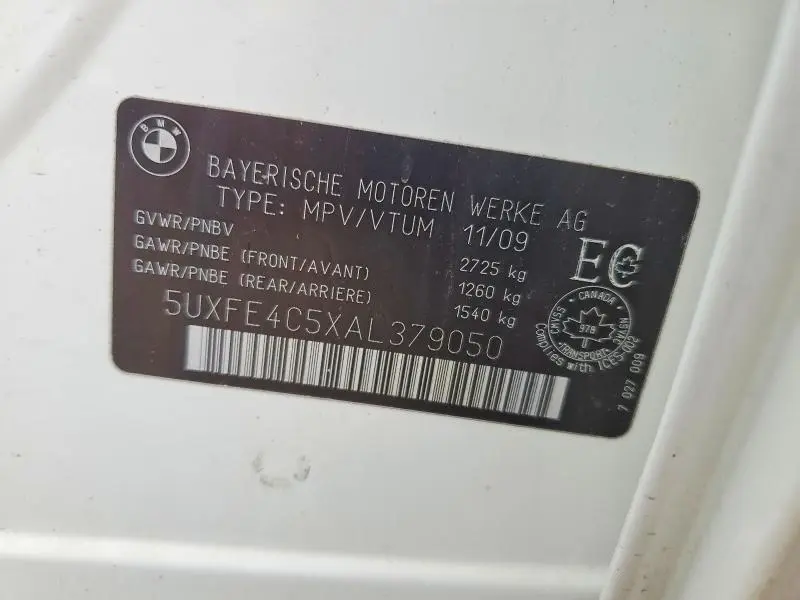 2010 BMW X5 XDRIVE30I  