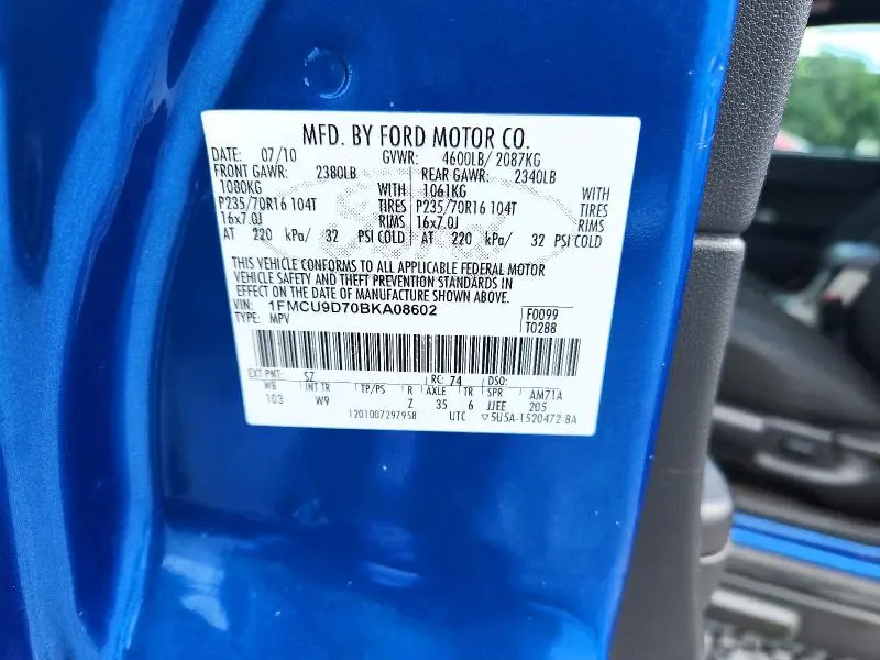 2011 FORD ESCAPE XLT  