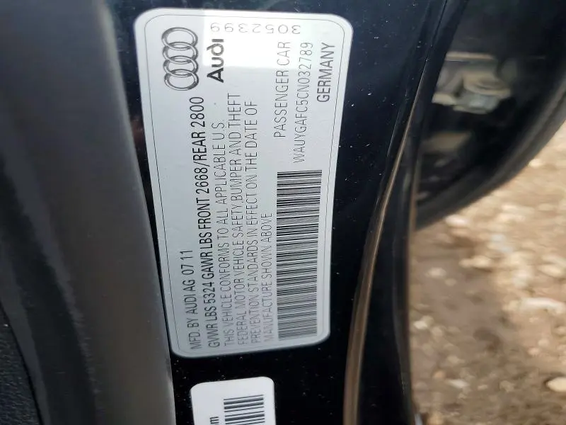 2012 AUDI A7 PREMIUM PLUS  