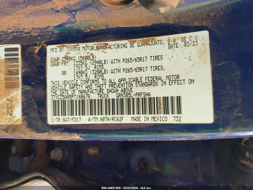2023 TOYOTA TACOMA SR5 V6